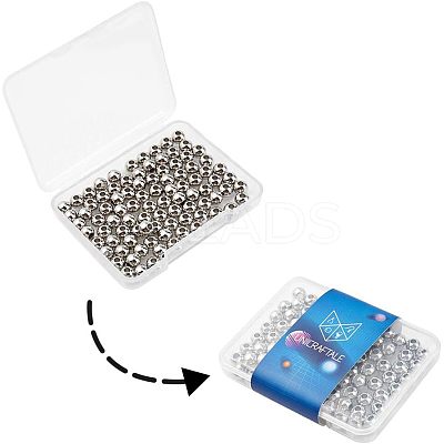 304 Stainless Steel Beads STAS-UN0001-60P-1