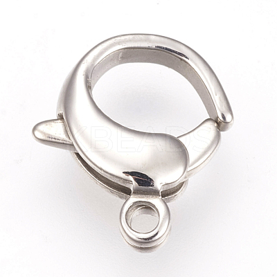 Tarnish Resistant 304 Stainless Steel Lobster Claw Clasps STAS-I082-16P-01-1