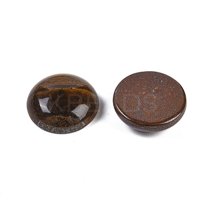 Natural Tiger Iron Cabochons G-T020-18mm-31-1