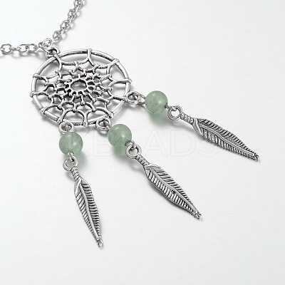 Iron Pendant Necklaces NJEW-JN01342-1