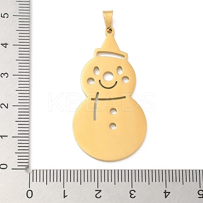 Christmas Theme 304 Stainless Steel Pendants STAS-Q005-01G-03-1