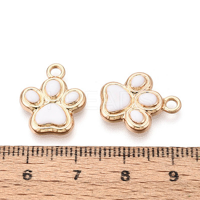 Rack Plating Alloy Enamel Pendants ENAM-T024-01A-G-1