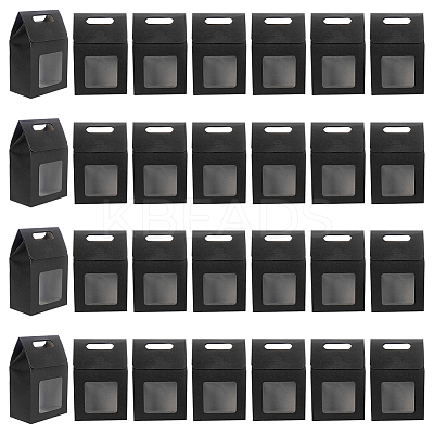 Rectangle Paper Storage Gift Boxes with Clear Window CON-WH0095-60-1