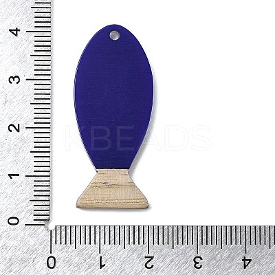Whitewood with Resin Pendants WOOD-G025-03-1