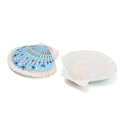 Printed Natural Shell Big Pendants SH-CBA93AD-19E-1