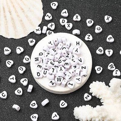 Opaque Acrylic Enamel Beads MACR-YW0002-23-1