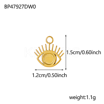 304 Stainless Steel Pendants STAS-OY002-94G-1