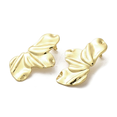 Ion Plating(IP) 304 Stainless Steel Stud Earrings EJEW-C082-04C-G-1