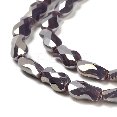 Electroplate Glass Beads Strands EGLA-P066-01A-AB01-1