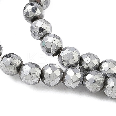 Electroplate Synthetic Magnetic Hematite Beads Strands G-A263-B01-02C-1