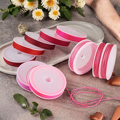 10Pcs 10 Colors Polyester Cord OCOR-TAC0040-01B-1
