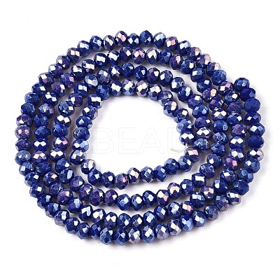 Electroplate Glass Beads Strands LS-EGLA-A044-P2mm-B07-1