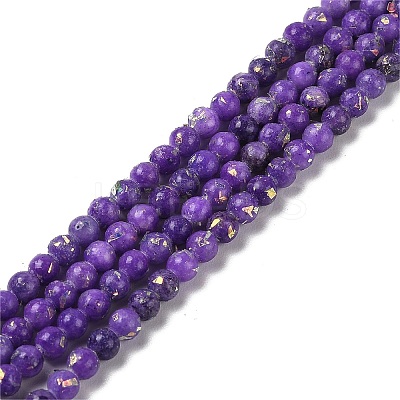 Assembled Natural Dolomite and Synthetic Opal Beads Strands G-Q017-G06-01F-1-1