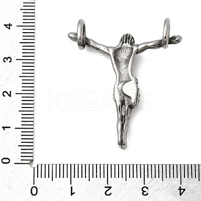 304 Stainless Steel with Rhinestone Pendants STAS-Z179-10AS-1