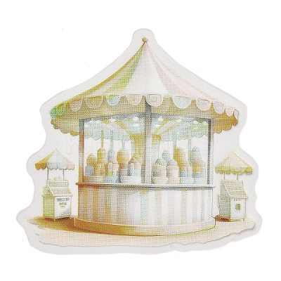 20Pcs PET Self-adhesive Amusement Park Theme Decorative Tapes STIC-P016-B03-1
