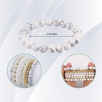 10Pcs 10 Styles Round Natural Dyed Malaysia Jade & White Jade BJEW-SW001578-1