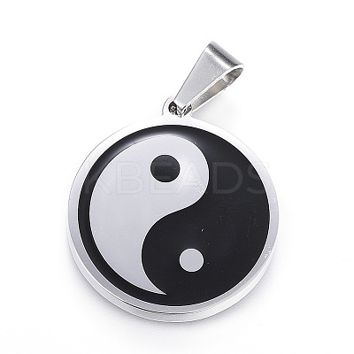 Feng Shui 304 Stainless Steel Pendants X-STAS-D161-08P-1