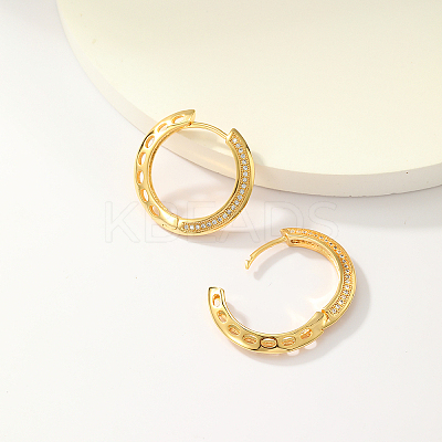 Elegant Gold Plated Hoop Earrings for Women AJ5910-1