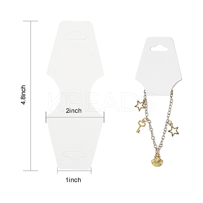 White Necklace Jewellery Displays Cards X-NDIS-ZX002-1