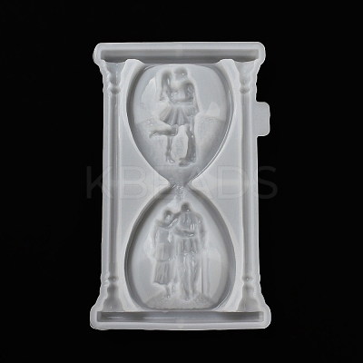 Valentine's Day Couple Sand Glass Shape Display Decoration DIY Silicone Statue Mold LS-DIY-K072-03-1