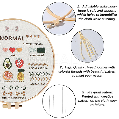 DIY Embroidery Kits For Beginner DIY-WH20011-73G-1
