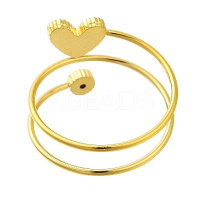 Ion Plating(IP) 304 Stainless Steel Micro Pave Cubic Zirconia Finger Rings for Women RJEW-U013-11G-08-1