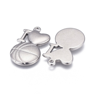 Non-Tarnish 304 Stainless Steel Pendants LS-STAS-F249-18P-1