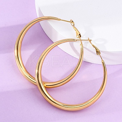 304 Stainless Steel Hoop Earrings EJEW-Z093-01G-02-1
