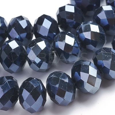 Glass Beads Strands GR12MMY-27L-1