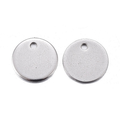 Non-Tarnish 201 Stainless Steel Charms STAS-F255-043P-10mm-1