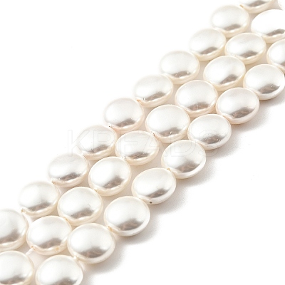 Electroplated Shell Pearl Beads Strands BSHE-G027-04-1