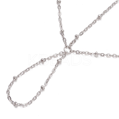 304 Stainless Steel Ring Bracelets BJEW-JB11486-02-1