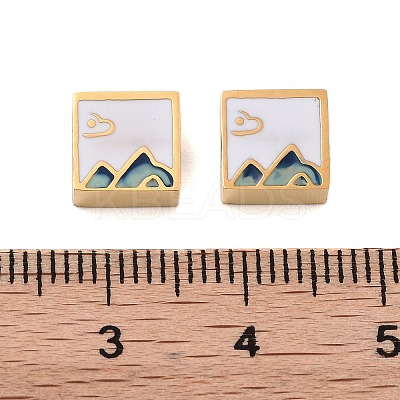 Ion Plating(IP) 304 Stainless Steel Enamel Beads STAS-S140-38G-A-1
