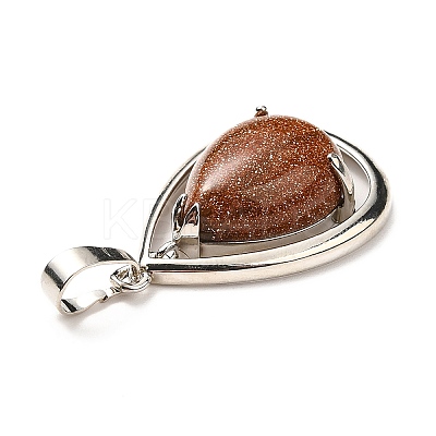 Synthetic Goldstone Pendants G-B033-04P-18-1