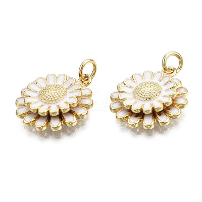 Brass Enamel Pendants KK-Q769-014A-NF-1