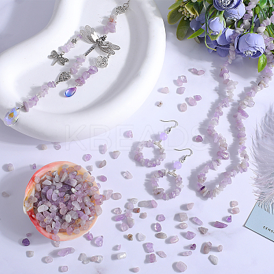 4 Strands Natural Lavender Amethyst Chip Beads Strands G-SC0002-65-1