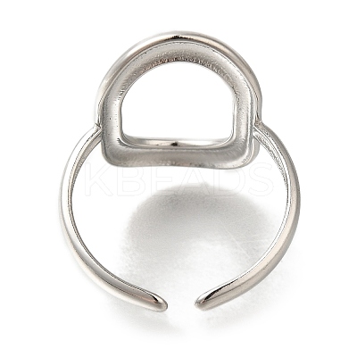 304 Stainless Steel Cuff Rings RJEW-Z074-10P-1