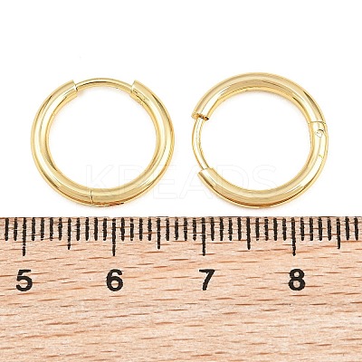 Brass Huggie Hoop Earrings Earrings KK-CBA8A92-03G-1