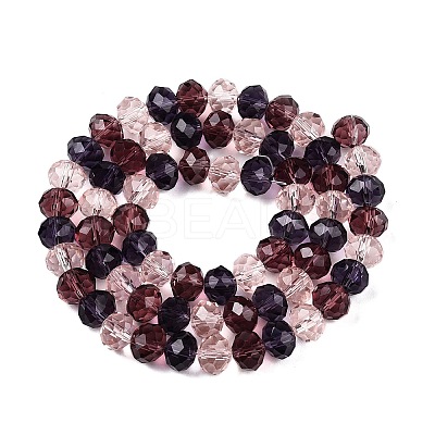 Transparent Glass Beads Strands GLAA-T023-09C-1