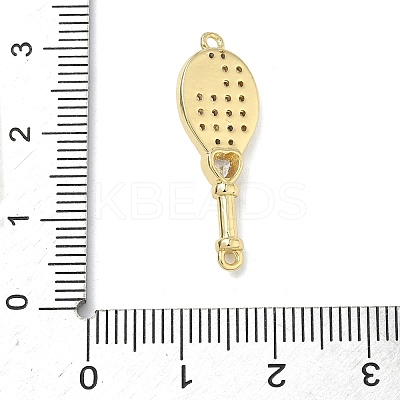 Brass Micro Pave Clear Cubic Zirconia Pendants LS-KK-I476-10G-1