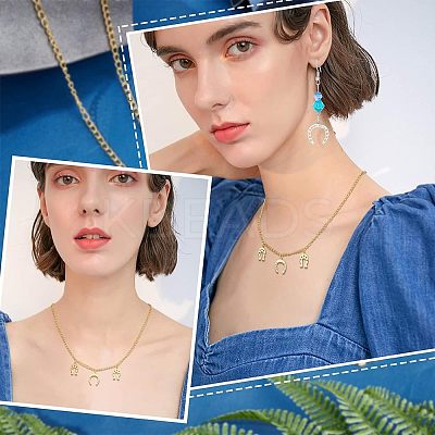 16Pcs 4 Styles 201 Stainless Steel Pendants STAS-UN0033-92-1