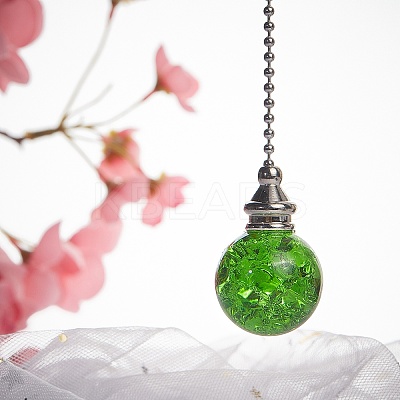 Round Natural Quartz Crystal Pendants HJEW-WH0008-14P-03-1