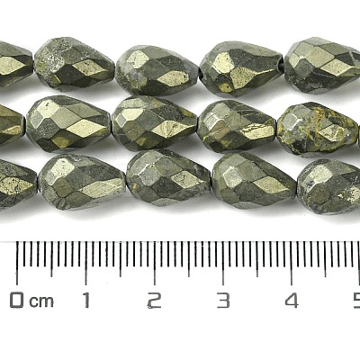 Natural Pyrite Beads Strands G-D067-J04-1