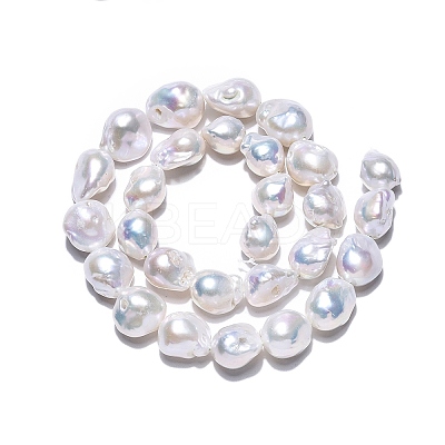 Natural Baroque Pearl Keshi Pearl Beads Strands PEAR-S019-05C-01-1