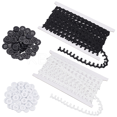 20Yards 2 Color Chinlon Elastic Force Lace Trim DIY-PH0008-47-1