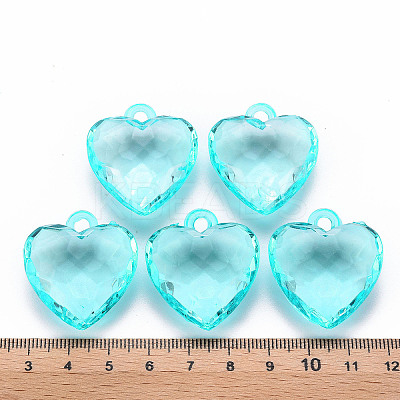 Transparent Acrylic Pendants LS-TACR-T024-03B-946-1