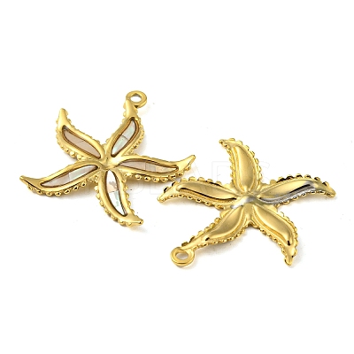 Natural Shell Pendants STAS-P341-03G-02-1