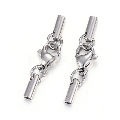 Tarnish Resistant 304 Stainless Steel Lobster Claw Clasps X-STAS-P146-A10-2.0mm-1