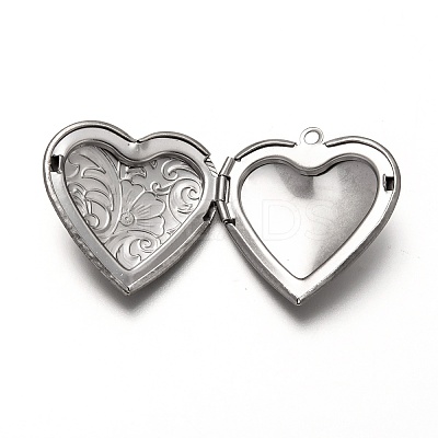Tarnish Resistant 316 Stainless Steel Locket Pendants X-STAS-P268-08P-1