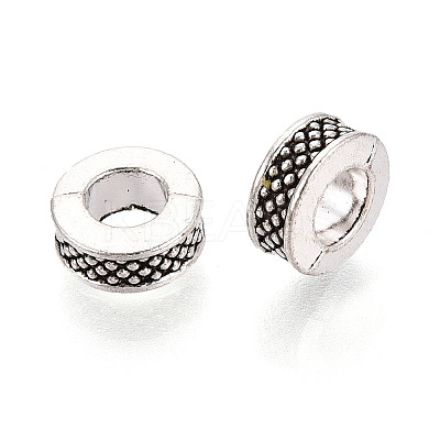 Tibetan Style Alloy European Beads TIBEB-T005-07S-1